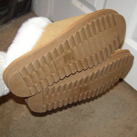 NIB size 9 Flexus Tan suede slippers by Sprig Step MADE IN ITALY - Picture 10 of 15